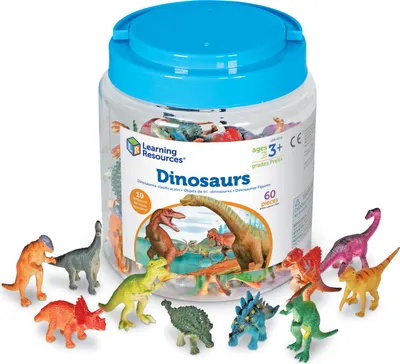 Produktbild von Learning Resources Dinosaurier Zählset - Lernspielzeug - 60 Stück