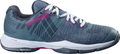 Productafbeelding van Babolat Sensa Padel-tennisschoenen, padelschoenen, sportschoenen, groen/grijs/blauw/wit/roze, modelnummer: 31S24757-3031, schoenmaat: 41 EU