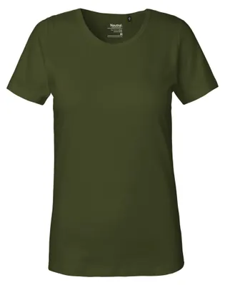Image de Neutre - T-shirt pour femmes, fermeture LT4042 (XS) (militaire)