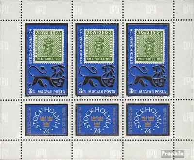 Produktbild von Briefmarken Ungarn 1974 Mi 2981A Kleinbogen (kompl.Ausg.) gestempelt Briefmarkenausstellung
