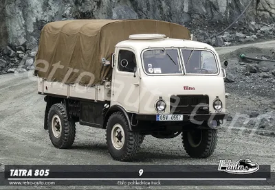 Obrázok produktu pre Postkarte TRUCK č. 09 - Tatra 805 (1953 - 1960)