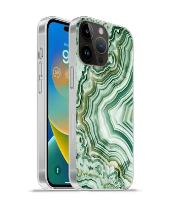 Produktbild von MuchoWow® Handyhülle Schutzhülle Hülle für Apple iPhone 14 Pro - Softcase Natursteine - Grün - Gesteine und Mineralien Silikon Softcase Handy Hülle - Umschlag
