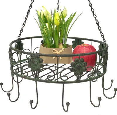 Produktbild von DanDiBo Topfhänger 96006 Pfannenhänger D-39 cm Deckenregal Hängeregal Hänger Wurstkrone