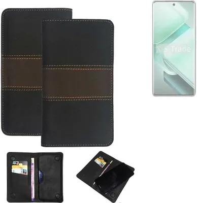 Produktbild von K-S-Trade Hülle Handyhülle kompatibel mit Vivo V40e Schutzhülle Walletcase Bookstyle Tasche Schutz Case Handytasche Wallet Cover Kunstleder