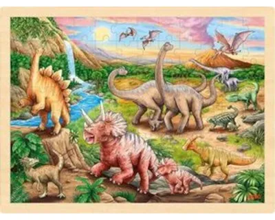 Produktbild von Einlegepuzzle Dinosaurierwanderung