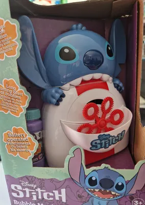 Produktbild von Stitch Bubble Machine - Seifenblasen - Kinder - Spielen - Seifenblasenmaschine incl. 1 L. Nachfüllflasche