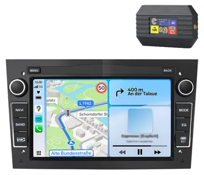 Immagine prodotto di Autoradio CarPlay da 64 GB per Opel Astra H Corsa C D Zafira B GPS Navi Android Auto WIFI FM con DAB+