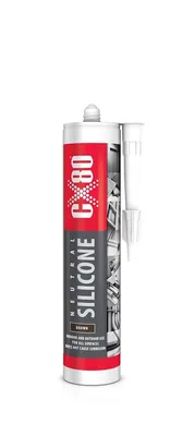 Produktbild von CX80 Sanitärsilikon Braun 300ml Schimmelresistent Dichtmasse