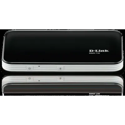 Produktbild von D-Link DWR-730, Ausrüstung für drahtloses Handy-Netzwerk, Schwarz, Weiß, Tragbar, 11,54,150 Mbit/s, 3G, Edge, GPRS, GSM, HSDPA, HSPA+, HSUPA, 850,900,1800,1900 MHz