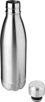 Immagine prodotto di BULLET Arsenal - Bottiglia sottovuoto in acciaio inox - Bottiglia thermos - 510 ml - Doppia parete - Caldo e freddo - A prova di perdite - Argento