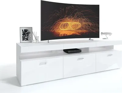 Produktbild von VANCOUVER Lowboard TV-Schrank weiß Hochglanz HG TV-Schrank Schrank Sideboard Lowboard Wohnwand