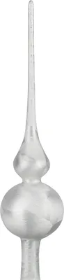Produktbild von Weihnachtsbaumspitze Groß 35cm in "Ice Weiss"