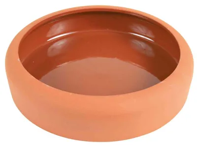 Produktbild von TRIXIE Napf mit abgerundetem Rand, Keramik, 600 ml / Ø 19 cm, terrakotta