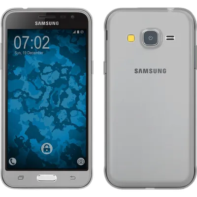 Produktbild von PhoneNatic Case kompatibel mit Samsung Galaxy J3 - grau Silikon Hülle 360° Fullbody Cover