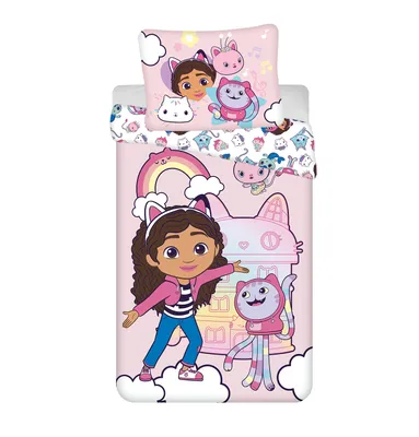 Produktbild von Gabby's Dollhouse Dreamland Bettwäsche 140×200cm, 70×90 cm
