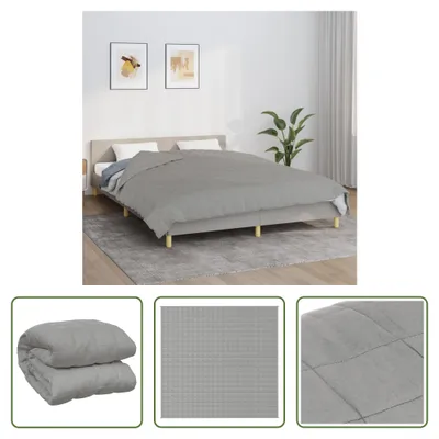 Zdjęcie produktu dla Koc obciążeniowy The Living Store szary 220x240 cm 11 kg tkanina