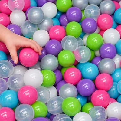 Produktbild von 350 Bunte Bälle für Bällebad - 5,5cm Bällebad Bälle Kinder Spielbälle Bällepool