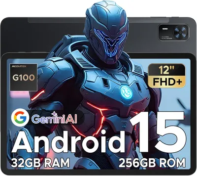 Immagine prodotto di Tablet Android da 12 pollici 16 RAM 32 GB + 256 GB/2 TB, Helio G100 Octa Core, 8800 mAh, doppio 4G LTE + WiFi 5G, quadruplo altoparlante, SIM, Face ID, gaming