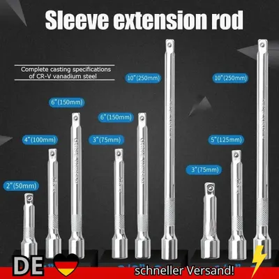 Produktbild von 1 4" 3 8" 2" Antriebsverlängerungssatz Steckschlüssel Ratschenschlüssel