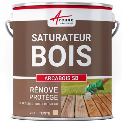 Holzsättiger für Terrasse, 2,5 l, farblos, natürlich