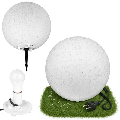 Obrázok produktu pre Vonkajšia záhradná lampa 230V E27 BALL 30cm Stone