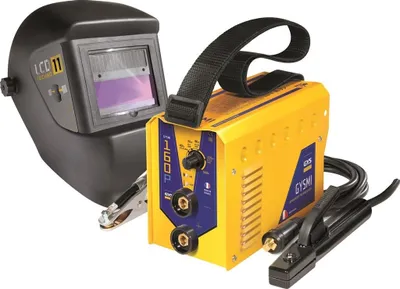 Produktbild von GYS Elektroschweißgerät mit Schweißhelm & Elektroden - GYSMI 160P - 10-160A - Hot-Start