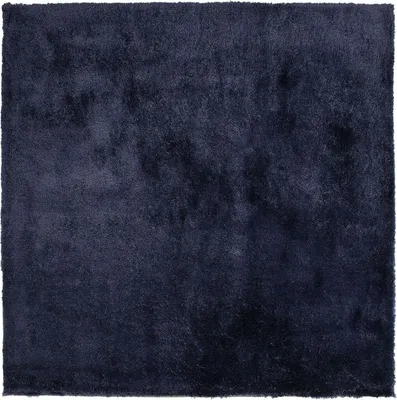 Obrázek produktu pro BELIANI Modrý chlupatý koberec 200 x 200 cm, načechraný vlněný