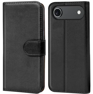 Produktbild von Conie Klapp Tasche für Apple iPhone Air Kartenfach Rundumschutz Hülle in Schwarz