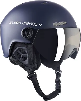 Immagine prodotto di Casco da sci e snowboard BLACK CREVICE - modello GSTAAD | casco con visiera | colore: Marina/Bianco