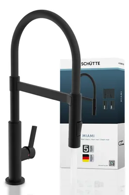 Produktbild von 79147U MIAMI Spültischarmatur, Schwarz matt, mit Soft-Touch Schlauch