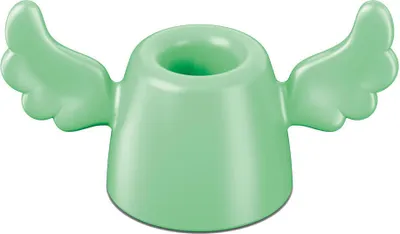 Produktbild von koziol HERMES, Freistehender Zahnbürstenhalter, Grün, Waschbecken, 81 mm, 39 mm, 43 mm