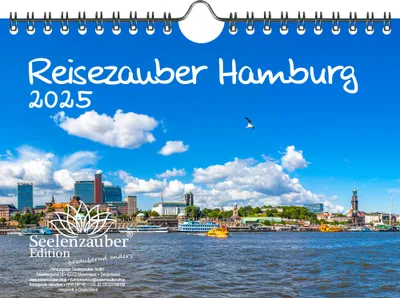 Produktbild von Reisezauber Hamburg DIN A5 Wandkalender für 2025 Deutschland Reise Urlaub - Seelenzauber