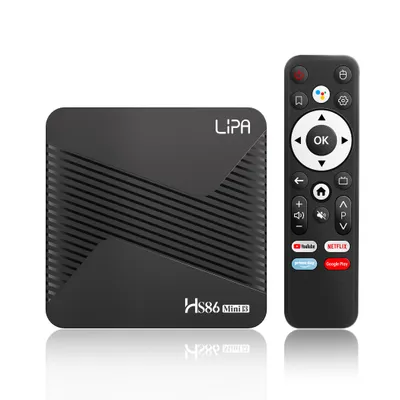 Obrázek produktu pro Lipa HS86 Mini 13 Android TV Box 4–32 GB Android 14 – multimediální přehrávač pro televizi – mediální streamer – Android TV Box – hlasové dálkové ovládání – 4K