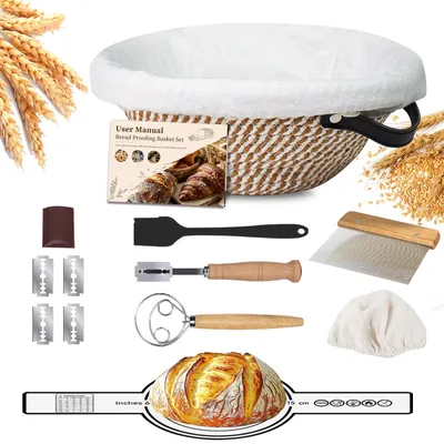 Image de Solidchoice - Kit de démarrage pour levain Gaarmand, avec accessoires de pâtisserie