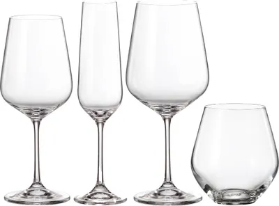 Produktbild von Bohemia Tori Gläser Set 24-teilig Kristallglas