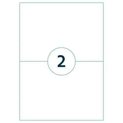 Immagine prodotto di rillprint R88923 etichette universali rillprint, 210 x 148 mm, bianco