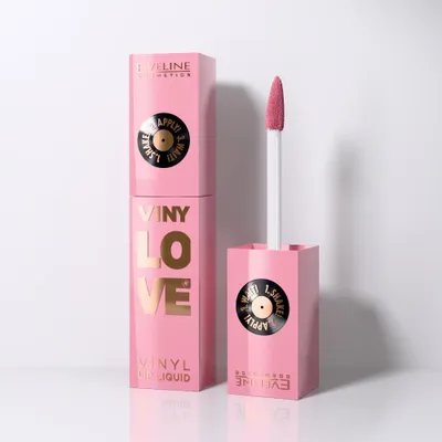 Immagine prodotto di Eveline Cosmetics VinyLove – rossetto, a lunga tenuta, luminoso, Tonalità 04 peachy