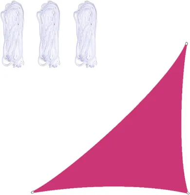 Immagine prodotto di Telo ombreggiante triangolare - Telo per tenda da giardino - Protezione solare per esterni - Impermeabile, protezione UV - 5 x 5 x 71 metri - Grigio antracite