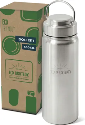Produktbild von ECO Brotbox - YIN - Isolierflasche aus Edelstahl (0,5 L)
