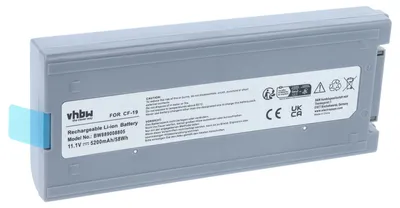Produktbild von vhbw Akku Ersatz für Panasonic CFVZSU48, CF-VZSU50, CF-VZSU48U, CF-VZSU48, CF-VZSU28 für Notebook (5200 mAh, 11,1 V, Li-Ion)