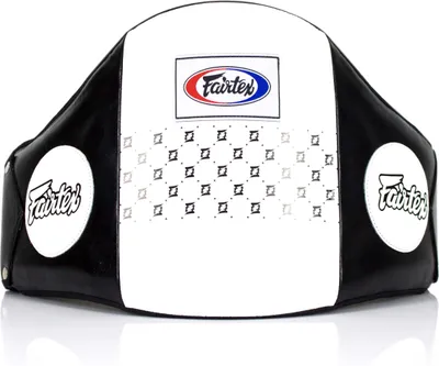 Immagine prodotto di Fairtex Bellyprotector Leder Zwart/Wit