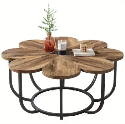 Productafbeelding van Salontafel - Koffietafel - Bijzettafel - Woonkamertafel - Accenttafel - 100 cm Rond