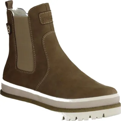 Produktbild von Rieker Y6260-24 Damenschuhe, Stiefelette, gefüttert, Synthetik, Braun - Damenschuhe Modische Stiefelette / Boots, Braun, absatzhöhe: 15 mm