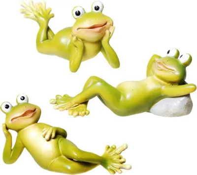 Produktbild von 3er Set Frosch liegend, sortiert
