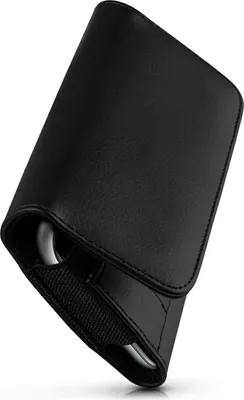 Produktbild von moex® Handy Quertasche kompatibel mit Samsung Galaxy M51 - Hülle mit Gürtelclip, Schwarz