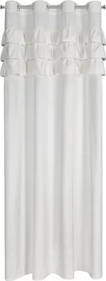 Zdjęcie produktu dla Eurofirany 457464, Przezroczysty, Biały, Wzór, Poliester, Oczko, 200 g/m²