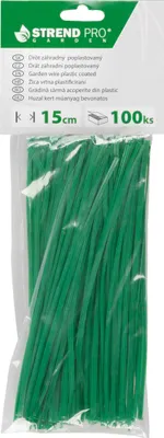 Obrázek produktu pro GardenTwist PVC drát 0,4x3 mm, L-150 mm, vázací, balení. 100 ks