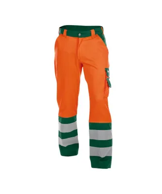 Immagine prodotto di DASSY® Lancaster pantaloni ad alta visibilità NEONORANGE/FLASH GREEN taglia 54 lunghezza: PLUS