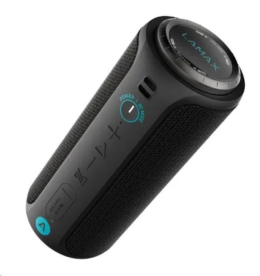 Produktbild von Lamax SOUNDER2, 30 W, 115 - 20000 Hz, Verkabelt & Kabellos, Tragbarer Stereo-Lautsprecher, Schwarz, Blau, Zylinder