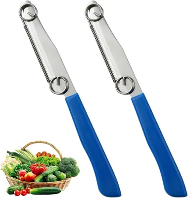 Obrázok produktu pre Krájací nôž 3-v-1, škrabka, súprava 2 ks, nehrdzavejúca oceľ, na ovoce a zeleninu